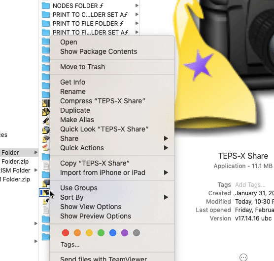 Moving TEPS into Applications